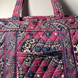 Vera Bradley Medium Tote Bag Pink/Hot Pink/Purple